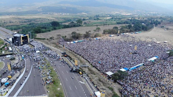 Le Concert “Venezuela Live Aid” à Cúcuta (ville la plus pauvre de Colombie) fait un gros flop
