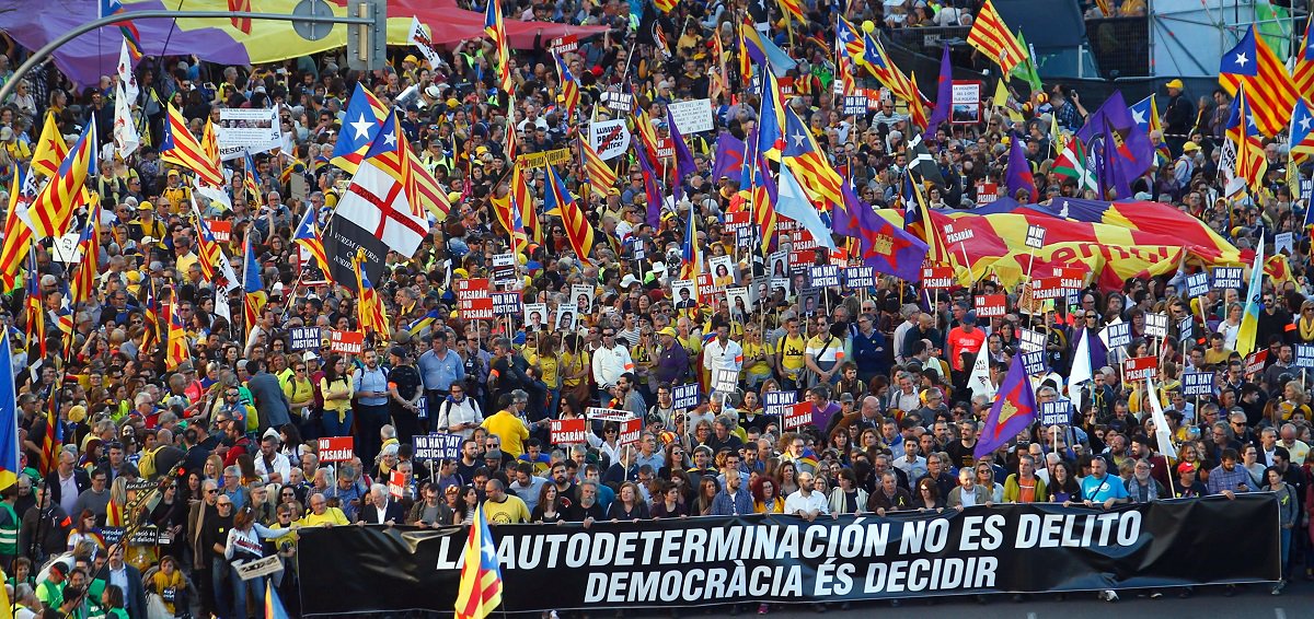 L'indépendantisme catalan réunit 120.000 personnes à Madrid pour rejeter la farce judiciaire