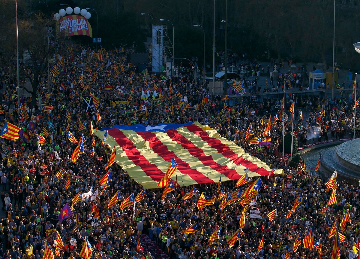 L'indépendantisme catalan réunit 120.000 personnes à Madrid pour rejeter la farce judiciaire