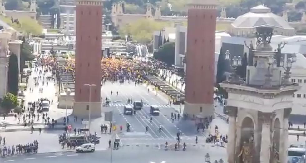 VOX échoue dans sa tentative de montrer sa force à Barcelone VOX échoue dans sa tentative de montrer sa force à Barcelone