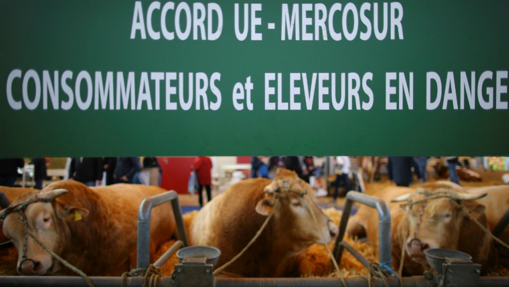 Les syndicats paysans et d'agriculteurs dénoncent l'accord UE-Mercosur Les syndicats paysans et d'agriculteurs dénoncent l'accord UE-Mercosur