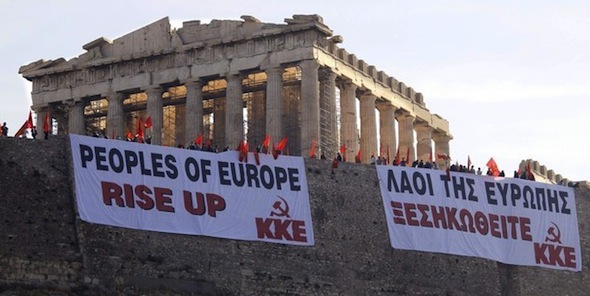 Le Parti Communiste Grec (KKE) est la troisième force politique dans l'Attique