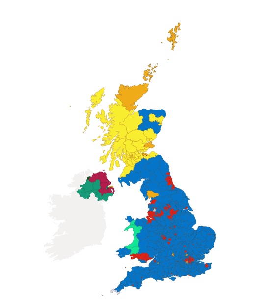 L'Angleterre a donné une victoire écrasante à Boris Johnson L'Angleterre a donné une victoire écrasante à Boris Johnson