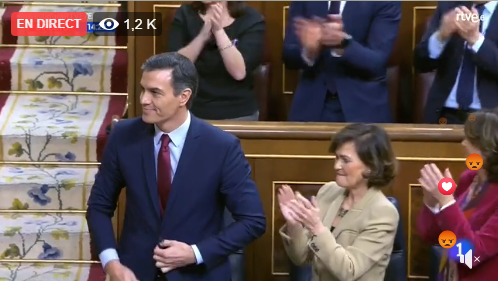 Pedro Sanchez reçoit le soutien des député.e.s et peut former son gouvernement avec Podemos et les communistes
