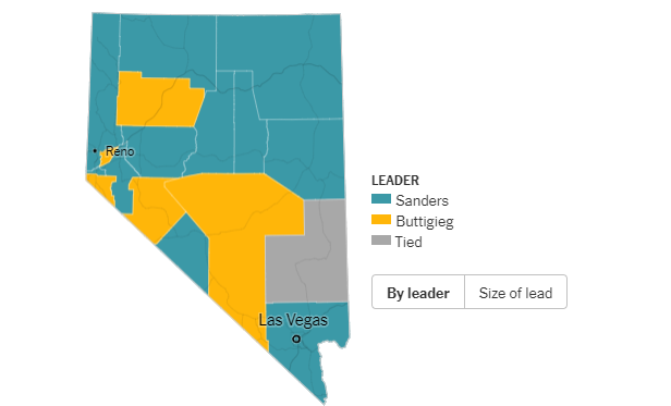 La victoire de Bernie Sanders dans le Nevada provoque une évolution positive dans l'électorat démocrate La victoire de Bernie Sanders dans le Nevada provoque une évolution positive dans l'électorat démocrate