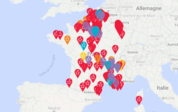 [Municipales 2020] Carte des (Ré)élections du PCF