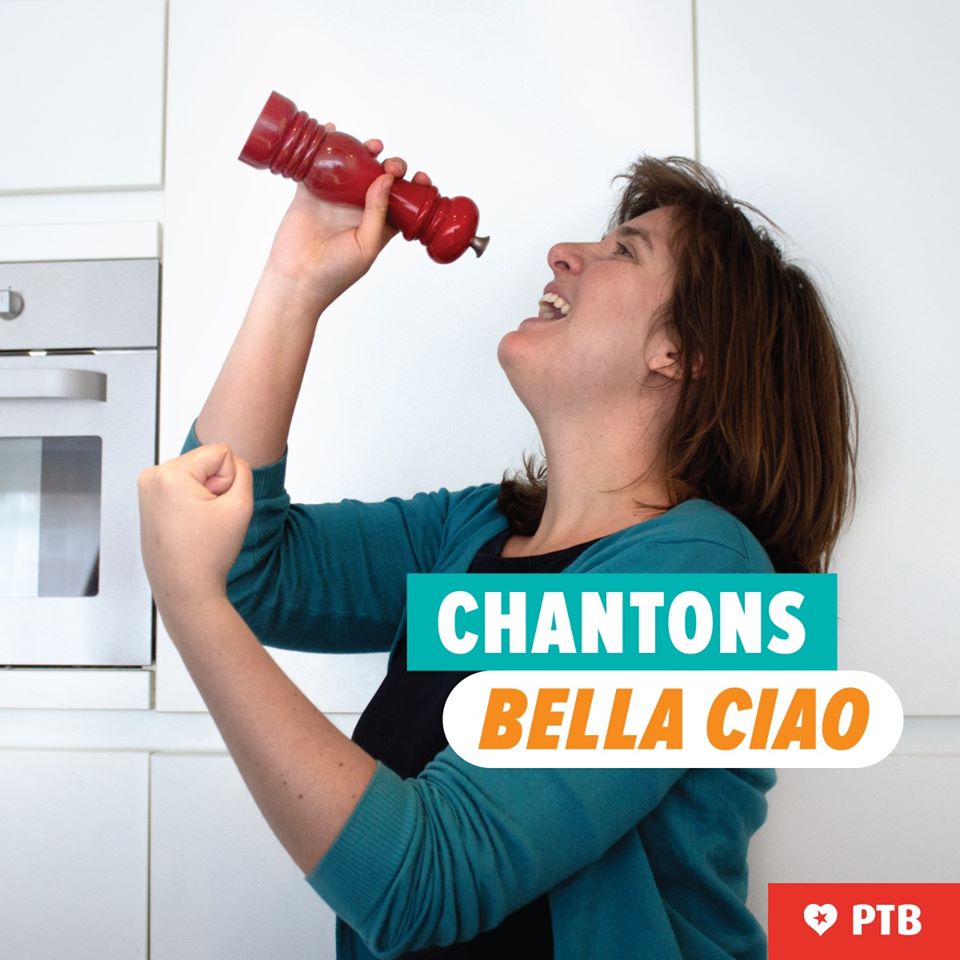 Le PTB-PVDA lance le #bellaciaochallenge pour le 1er Mai Le PTB-PVDA lance le #bellaciaochallenge pour le 1er Mai