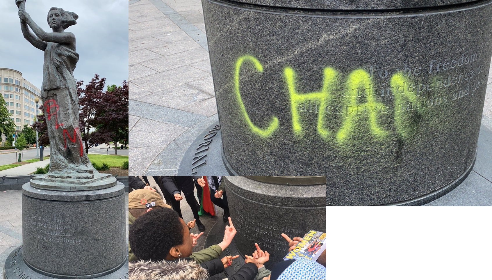 Le Mémorial des victimes du communisme à Washington a été vandalisé