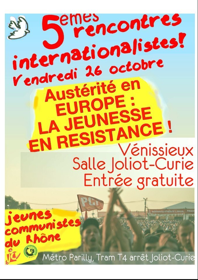 Ce weekend : Rencontres internationalistes de Vénissieux !