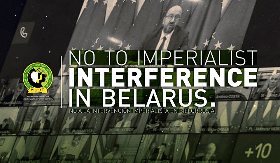 Non à l'ingérence impérialiste au Bélarus ! (WFDY/FMJD)