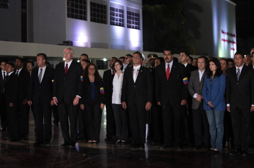 Raul Castro, Correa, Lula et Dilma Rousseff ont rendu les honneurs à Hugo Chavez Raul Castro, Correa, Lula et Dilma Rousseff ont rendu les honneurs à Hugo Chavez