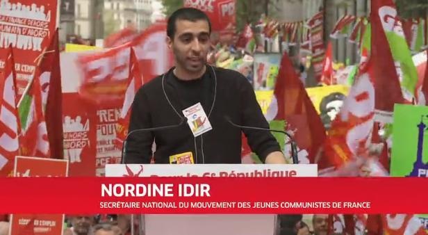 Discours de Nordine Idir pour le 5 mai - Secrétaire général des Jeunes communistes Discours de Nordine Idir pour le 5 mai - Secrétaire général des Jeunes communistes