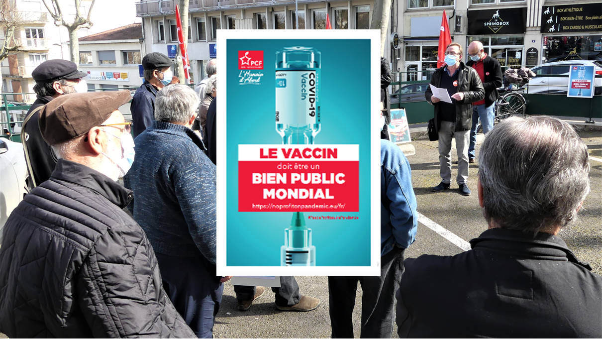 Non aux brevets sur les vaccins !