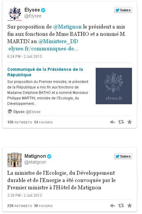 Delphine Batho démissionnée pour avoir critiqué l'austérité du budget 2014