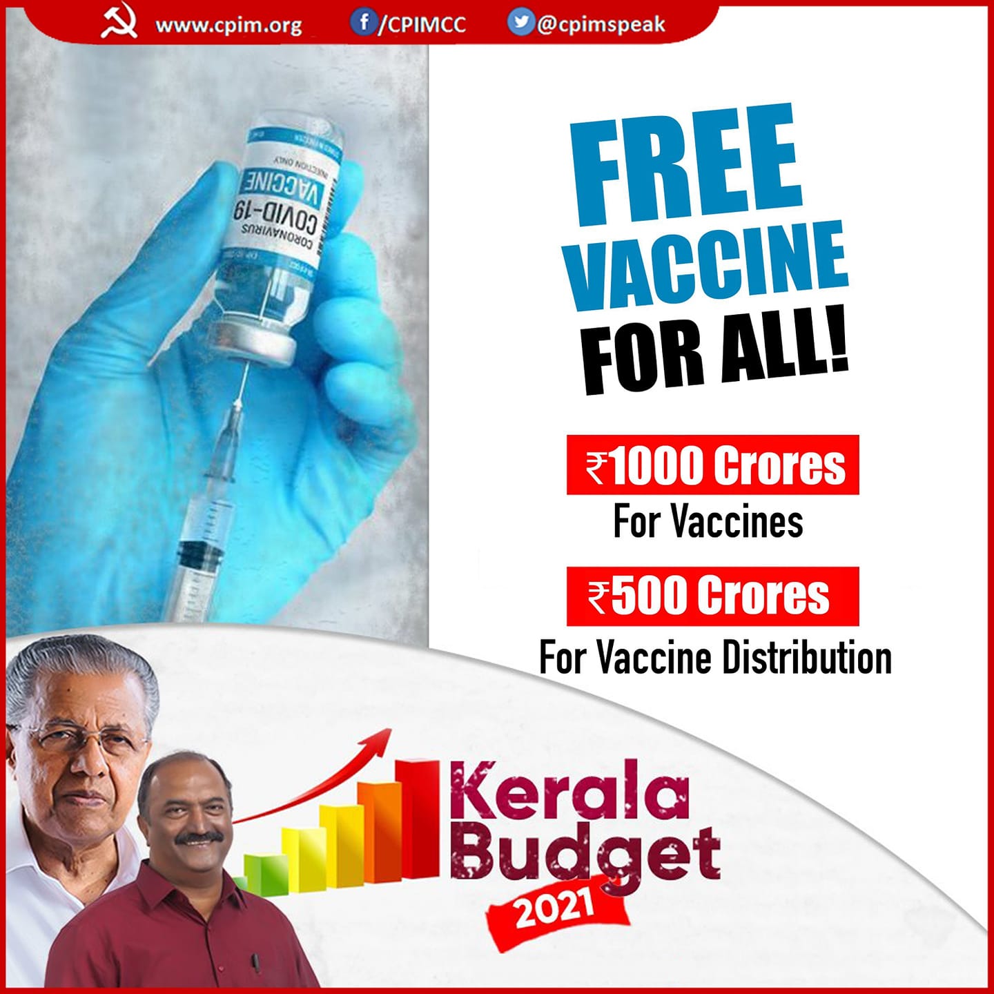 Le Kerala monte au créneau pour arracher une vaccination gratuite dans toute l'Inde