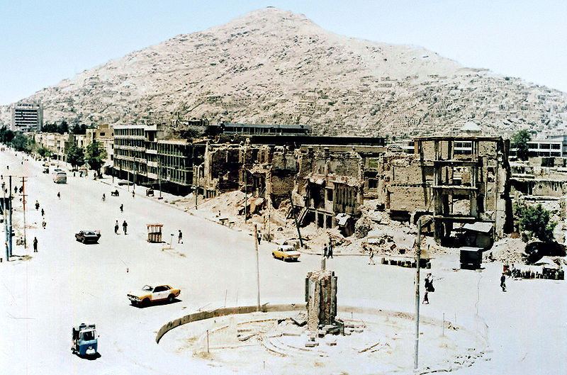 Kaboul après sa capture par les moudjahedins en 1992