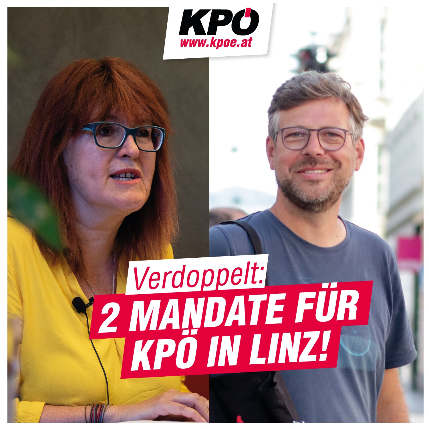 Le Parti Communiste d'Autriche (KPÖ) double sa représentation à Linz, capitale régionale de l'Oberösterreich