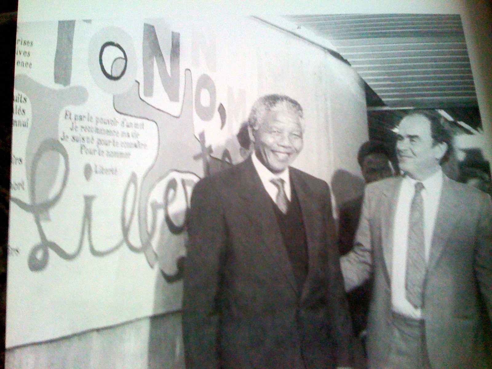 Allocution de bienvenue prononcée par Georges Marchais à l’occasion de la visite de Nelson Mandela au siège du PCF
