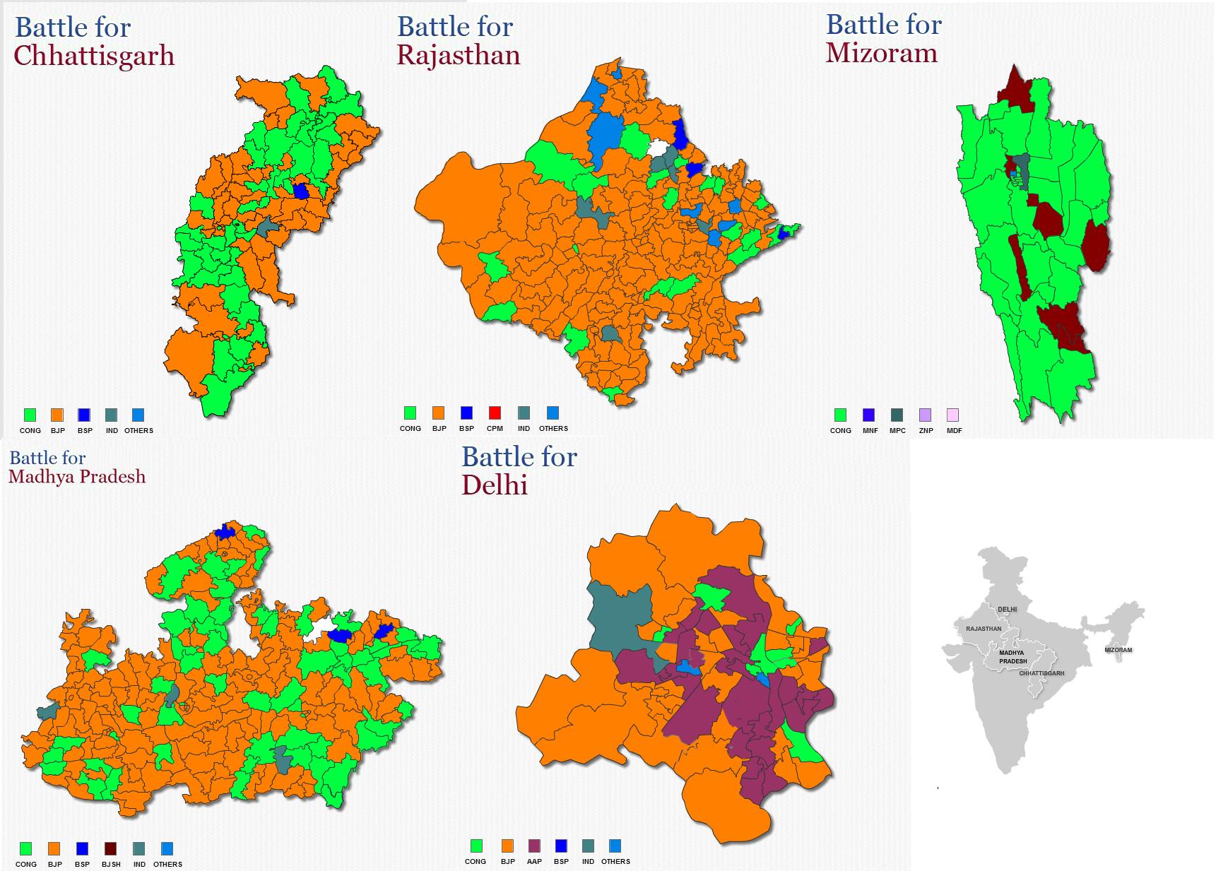 Inde: Cuisante défaite du Congrès dans les élections régionales