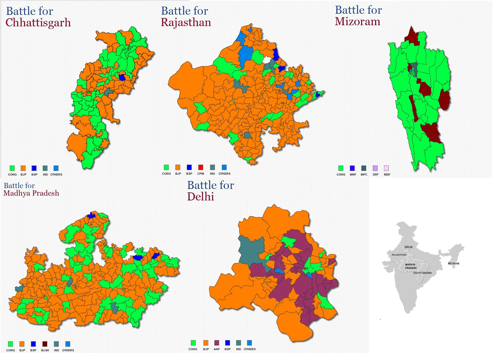 Inde: Cuisante défaite du Congrès dans les élections régionales