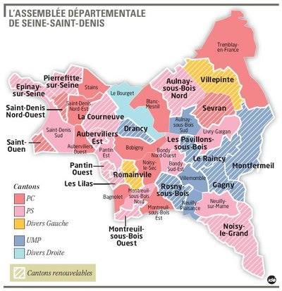 Seine Saint Denis : Un charcutage des cantons made in PS