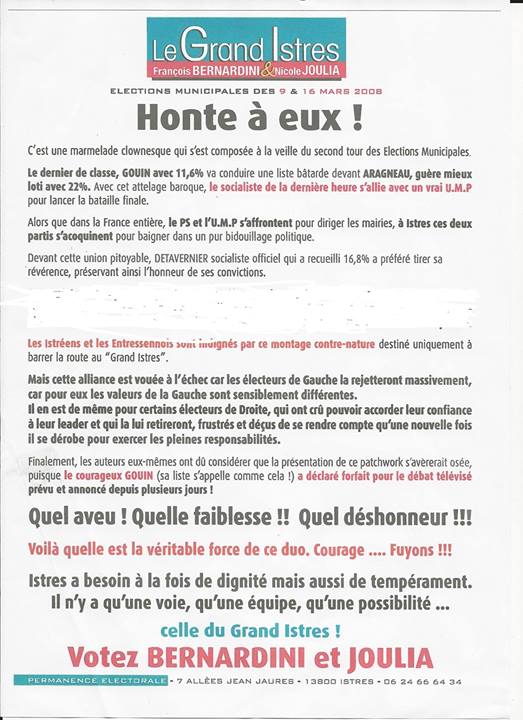 "Nous sommes Istres" une liste bien esseulée et "un peu bric à brac"