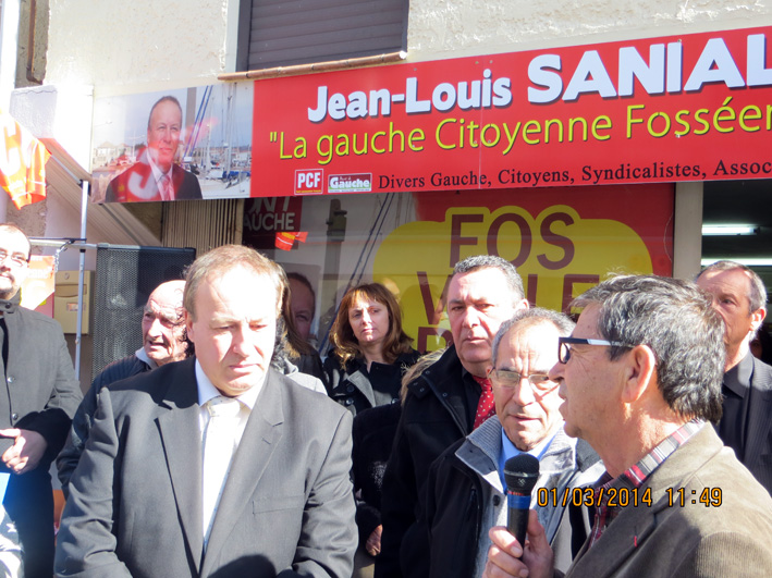 Fos : Jean Louis Sanial a présenté la liste du Front de Gauche