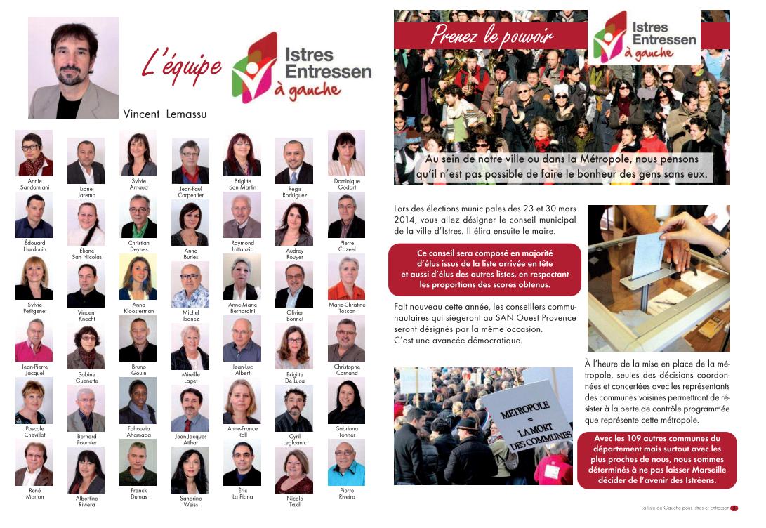 Istres-Entressen à Gauche, le succès au rendez-vous pour le premier meeting de campagne Istres-Entressen à Gauche, le succès au rendez-vous pour le premier meeting de campagne