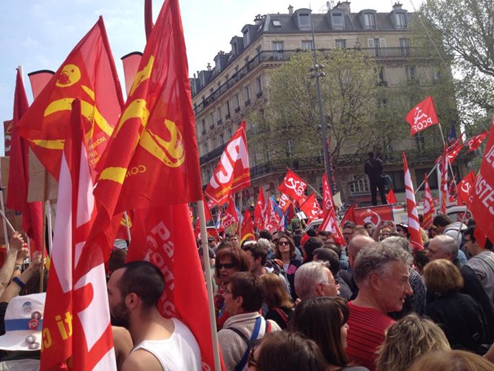 100.000 manifestants du Front de gauche à Paris contre l'austérité