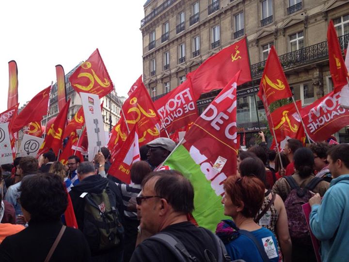 100.000 manifestants du Front de gauche à Paris contre l'austérité