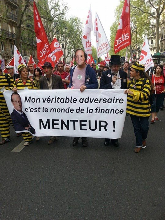 100.000 manifestants du Front de gauche à Paris contre l'austérité