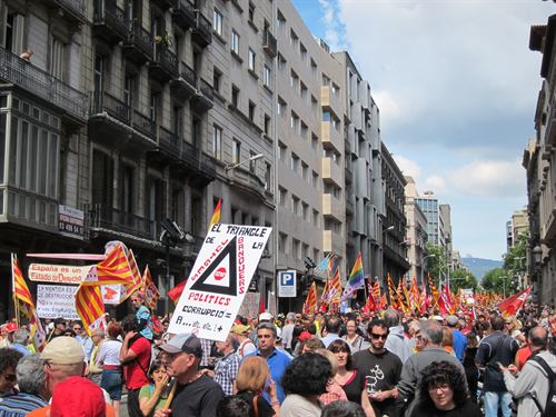 1er Mai en Catalogne, unité des luttes pour les communistes