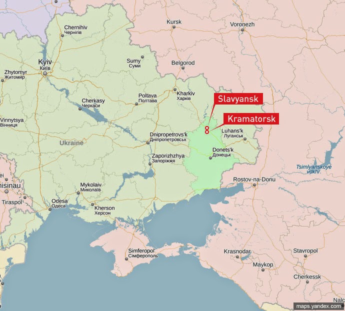 Ukraine : Slaviansk brûle t-elle ?