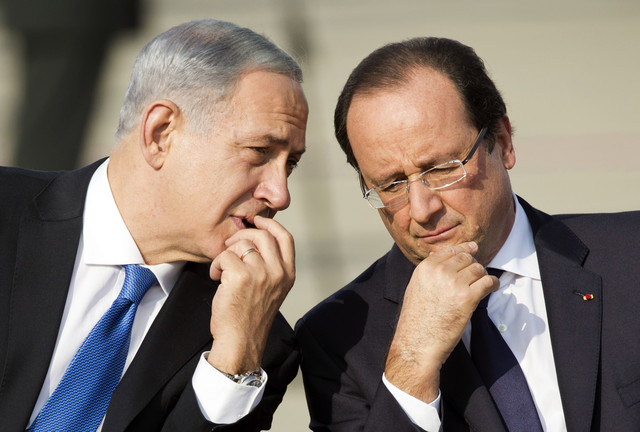 Benyamin Netanyahou se réjouit de la position affichée par François Hollande Benyamin Netanyahou se réjouit de la position affichée par François Hollande