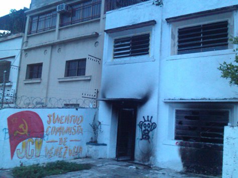 Attaque terroriste contre le siège national des Jeunesses communistes du Venezuela