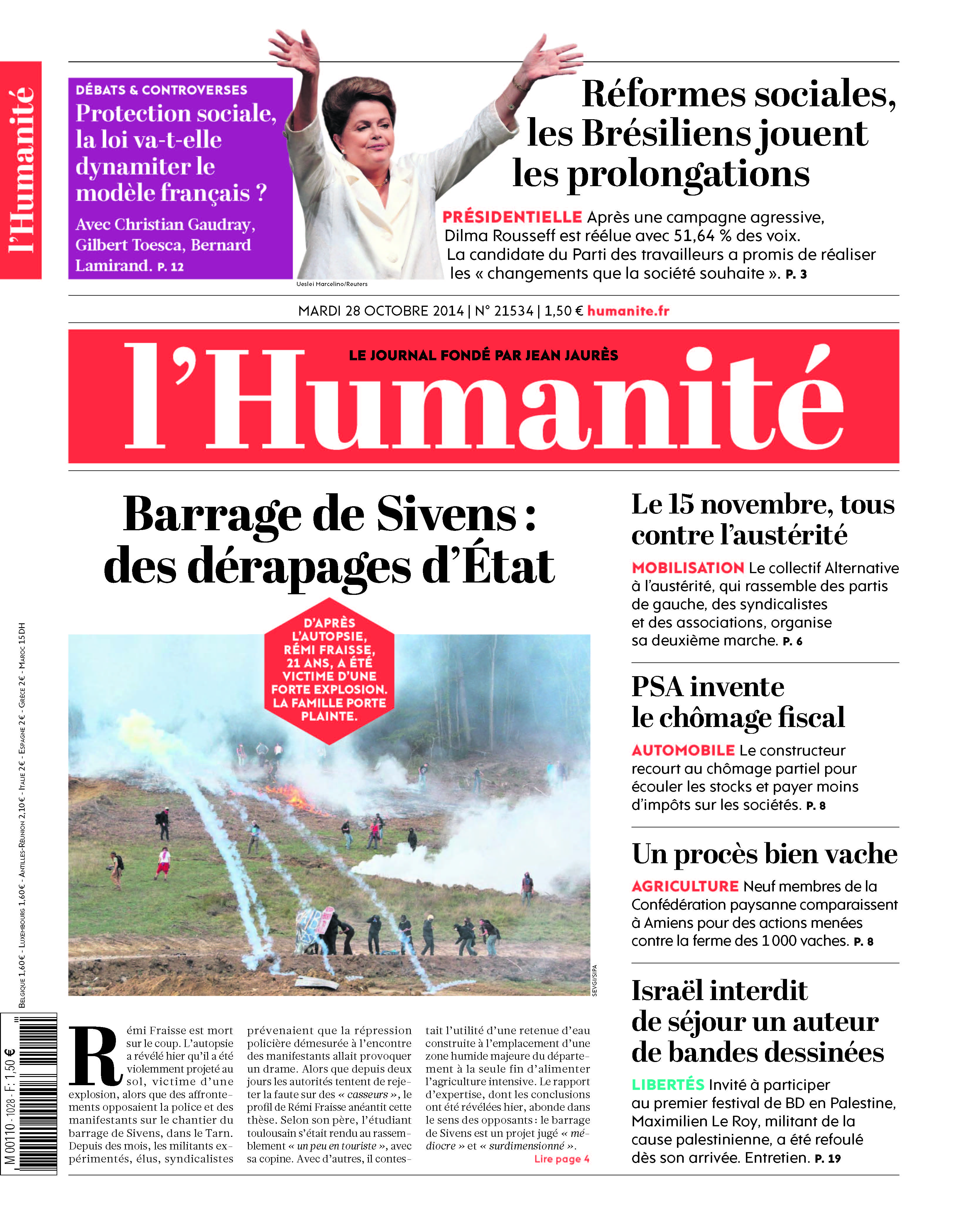 Barrage de Sivens : Rémi Fraisse est mort sur le coup