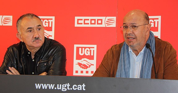 Les syndicats catalans UGT et CCOO appellent à massivement participer au référendum du 9 novembre