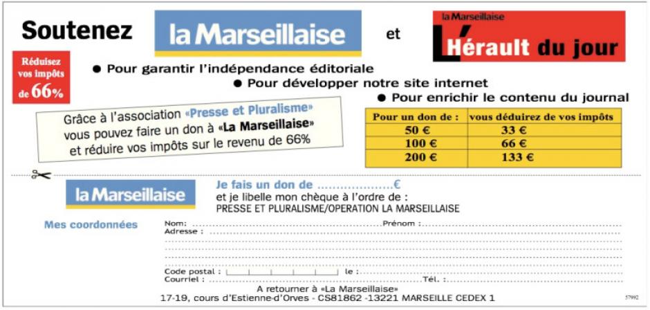 Soutenez la Marseillaise, son indépendance, ses projets