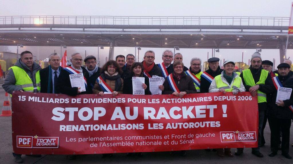 Les communistes en campagne pour la nationalisation des autoroutes Les communistes en campagne pour la nationalisation des autoroutes