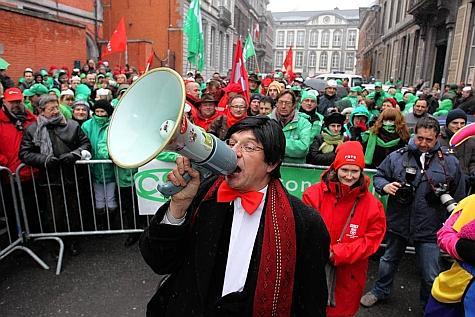 La Belgique paralysée par une grève générale