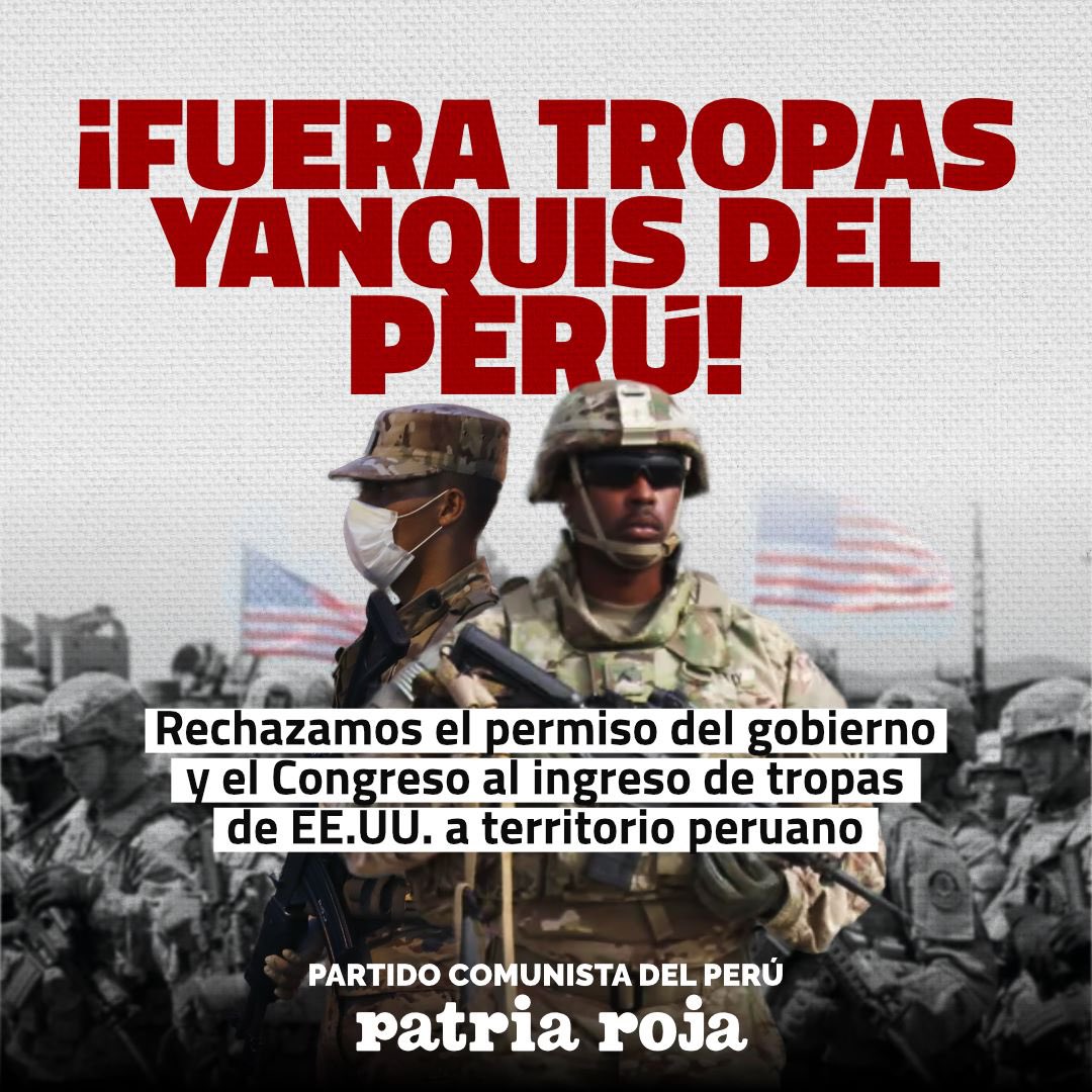 L'armée des États-Unis n'est pas la bienvenue au Pérou