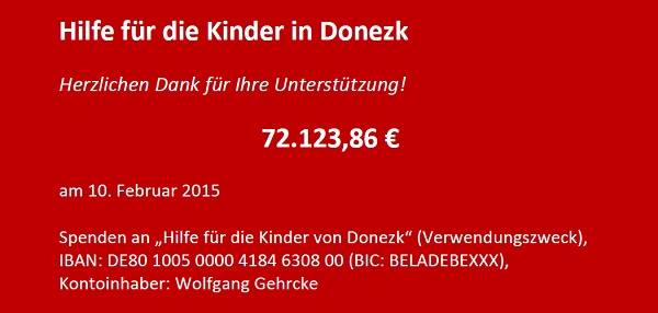Die Linke collecte 72.000€ pour envoyer de l'aide à Donetsk et Gorlovka Die Linke collecte 72.000€ pour envoyer de l'aide à Donetsk et Gorlovka