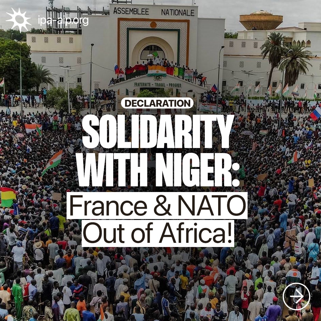 Solidarité avec le Niger, la France et l'OTAN hors d'Afrique