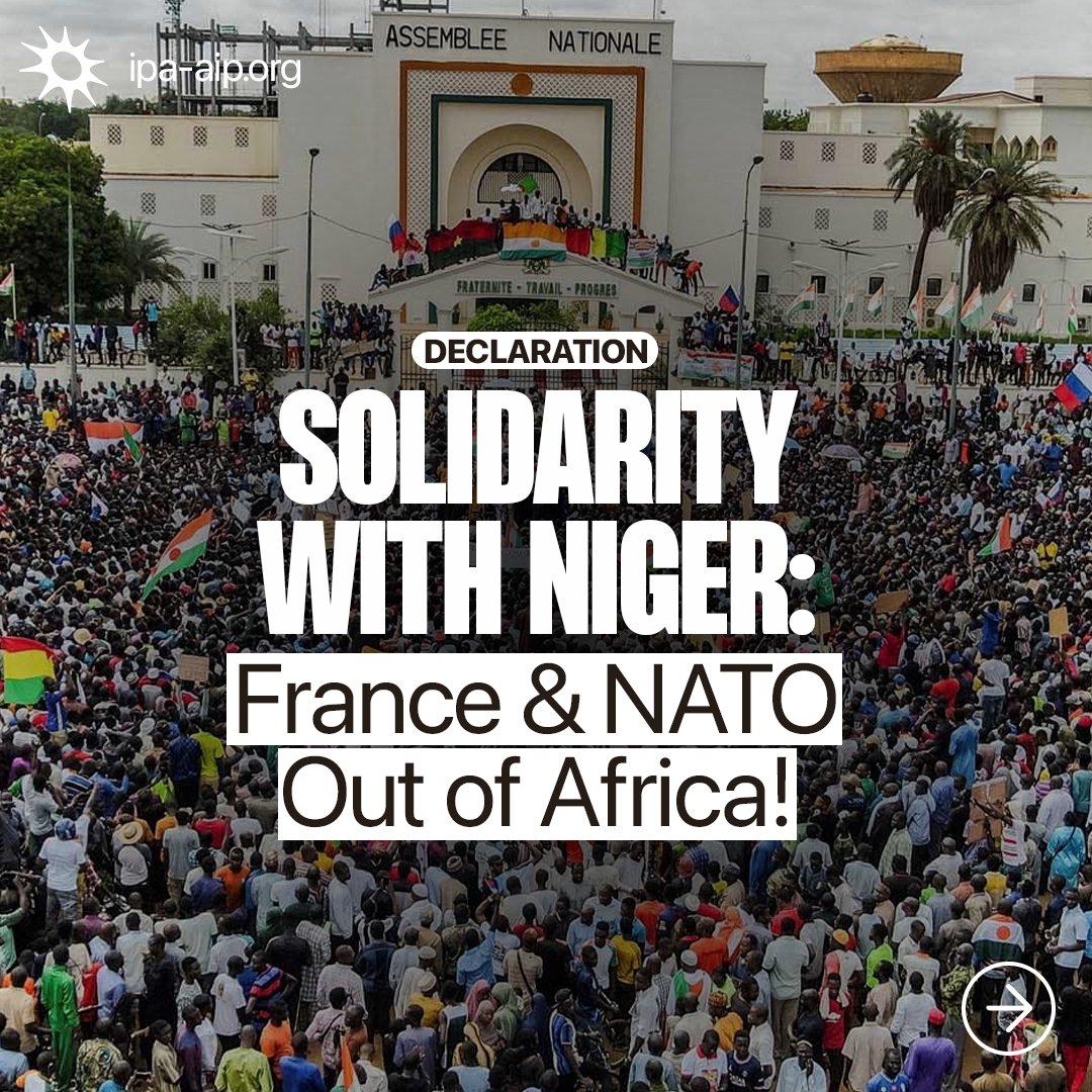 Solidarité avec le Niger, la France et l'OTAN hors d'Afrique Solidarité avec le Niger, la France et l'OTAN hors d'Afrique