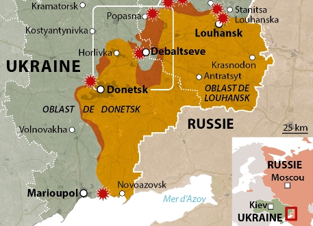 L’armée ukrainienne fuit la ville de Debaltseve