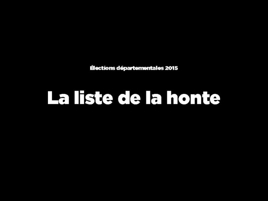 La liste de la honte des propos des candidats FN aux départementales 2015