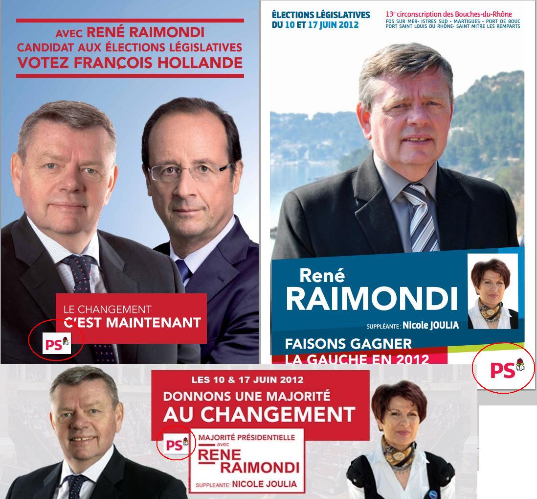 En 2012, le logo du PS est partout