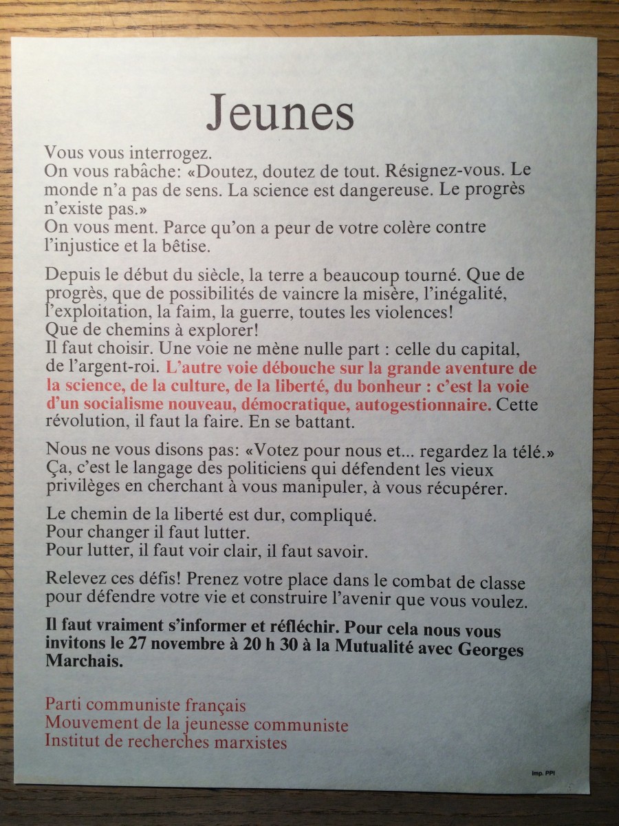Nous sommes allés voir à quoi ressemblent vraiment les tracts dans les archives du PCF à Bobigny Nous sommes allés voir à quoi ressemblent vraiment les tracts dans les archives du PCF à Bobigny