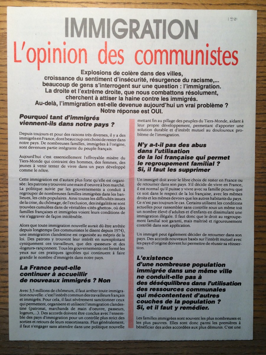 Nous sommes allés voir à quoi ressemblent vraiment les tracts dans les archives du PCF à Bobigny