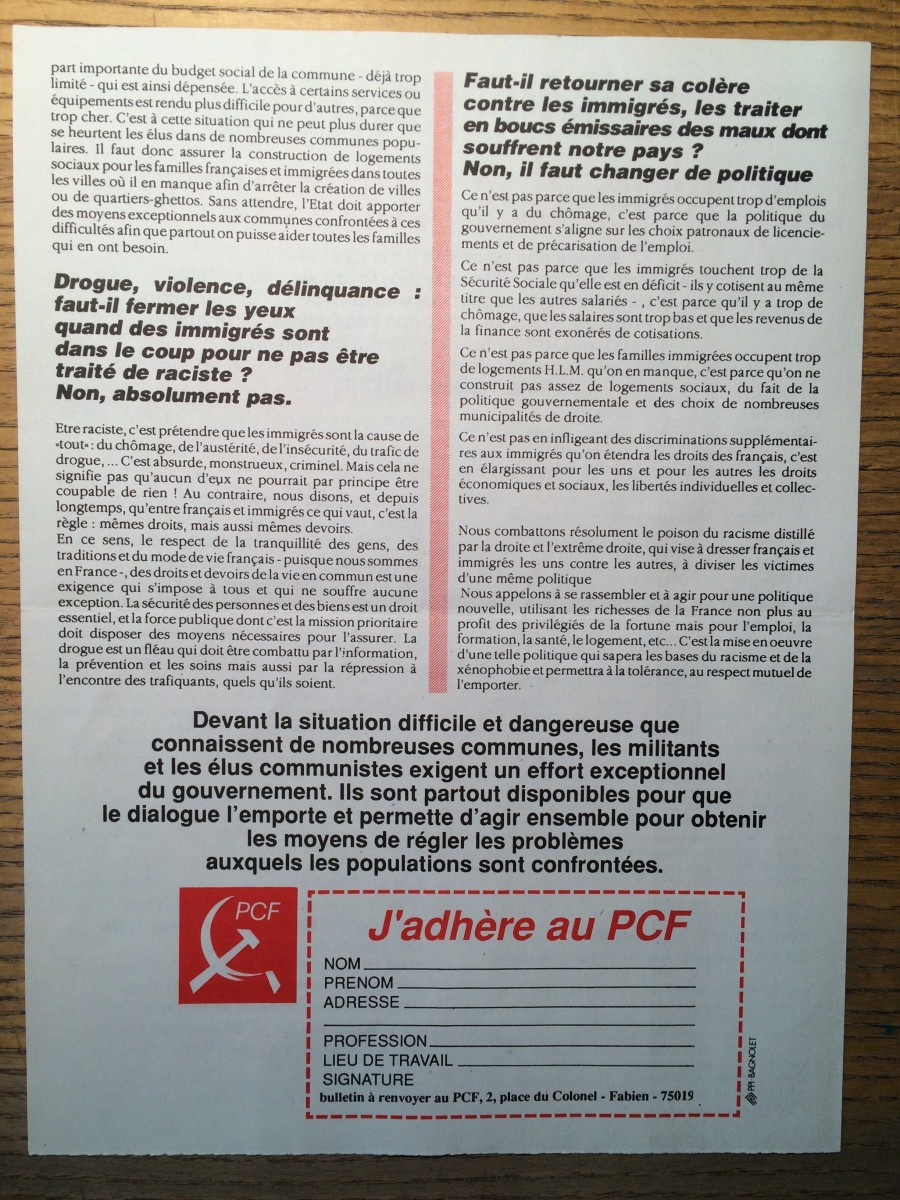 Nous sommes allés voir à quoi ressemblent vraiment les tracts dans les archives du PCF à Bobigny